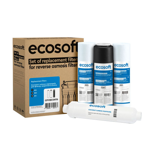 Комплект Ecosoft Standard з 4 картриджів для осмосу