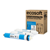 Комплект Ecosoft Standard з 6 картриджів для осмосу з мембраною та мінералізатором