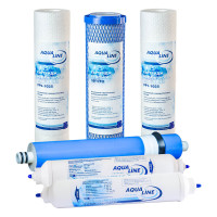 Комплект картриджів для Aqualine-RO-6 + мембрана