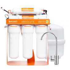 Фільтр зворотного осмосу Ecosoft Absolute з мінералізатором та помпою на станині (MO675MPSECO)