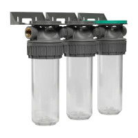 Магістральний фільтр Ecosoft 3/4" 3P TRIPLEX РЕТ для холодної води (FTPP3P0130/G118)