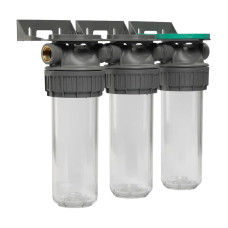 Магістральний фільтр Ecosoft 3/4" 3P TRIPLEX РЕТ для холодної води (FTPP3P0130/G118)