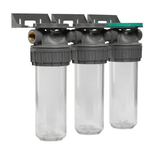 Магістральний фільтр Ecosoft 3/4" 3P TRIPLEX РЕТ для холодної води (FTPP3P0130/G118)