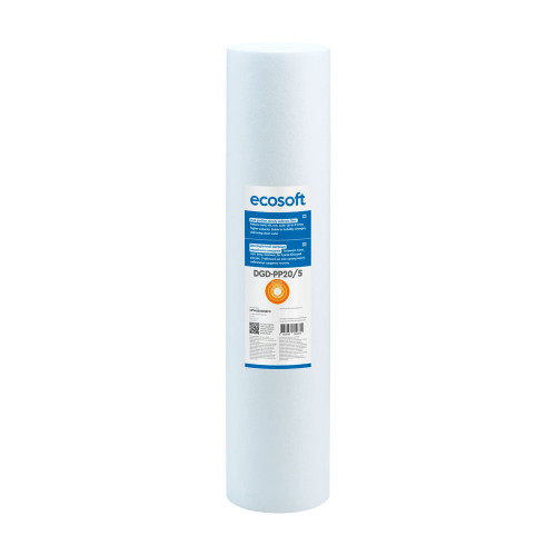 Градієнтний картридж Ecosoft 4.5"x20" BB20, 20–5 мкм (CPV4520205ECO) зі спіненого поліпропілену