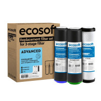 Комплект картриджів Ecosoft покращений для потрійних фільтрів CRV3ECO