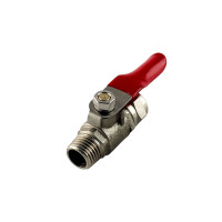 Латунний кульовий кран BV3814 / BV-3BC (3/8 - 1/4, трубка - зовнішня різьба)