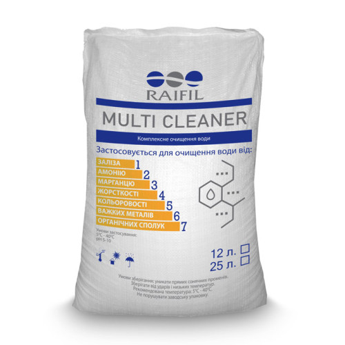 Іонообмінна смола для комплексного очищення води Raifil Multi Cleaner 25л