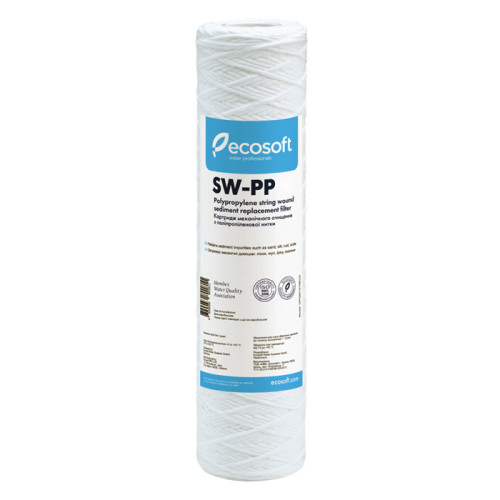 Картридж із поліпропіленової нитки Ecosoft SW-PP20 CPN251020ECO (2,5"x10" 20 мкм)