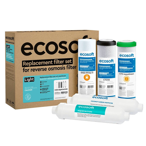 Комплект картриджів Ecosoft P'URE AquaCalcium Mint (6 місяців)