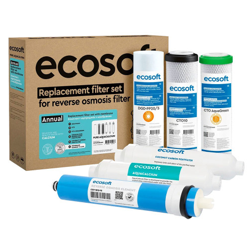 Комплект картриджів Ecosoft P'URE AquaCalcium Mint CHV6PUREMAC (12 міс.)